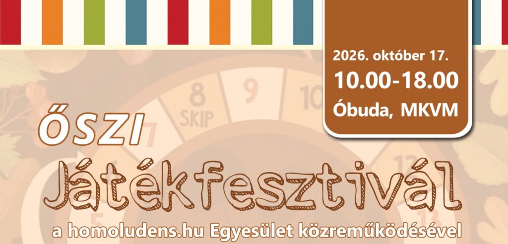 Mert játszani jó – jön az őszi Játékfesztivál