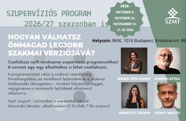 Hogyan válhatsz önmagad legjobb szakmai verziójává? – szupervíziós program